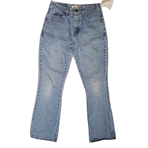 County Seat Womens Size 2 Boot Cut Jeans Light Wash Denim Mid Rise Y2K 5 Pocket - Picture 1 of 10